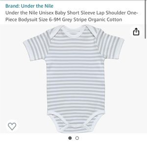 Under The Nile Organic Cotton Onesies x2